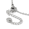 304 Stainless Steel Cable Chain Necklaces NJEW-I126-03P-3