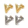 PVD Vacuum Plating 304 Stainless Steel Stud Earring EJEW-C099-03GP-2