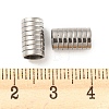 Non-Tarnish 201 Stainless Steel Tube Beads STAS-Z049-07P-3