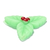 Christmas Theme Leaf Shape Stress Toy AJEW-P085-11-3