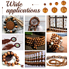 Olycraft 700Pcs 7 Styles Round Natural Wood Beads WOOD-OC0003-67-6