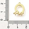 Brass Micro Pave Cubic Zirconia Pendants KK-M310-01G-17-3