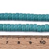 Opaque Solid Color Glass Beads Strands GLAA-N026-3x6mm-16-4