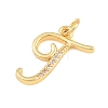Brass Micro Pave Clear Cubic Zirconia Pendants CU-CBA7939-01J-G-2