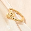 Brass Cuff Rings for Women RJEW-U044-D-2