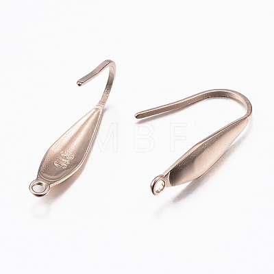 Ion Plating(IP) 316 Surgical Stainless Steel Earring Hooks X-STAS-H392-03RG-1