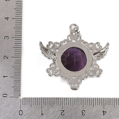 Natural Amethyst Pendants G-I366-02P-19-1