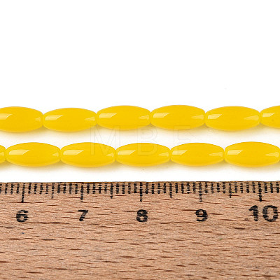 Imitation Jade Glass Beads Strands GLAA-T028-15J-03-1
