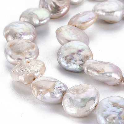 Natural Keshi Pearl Beads Strands PEAR-S018-03C-1