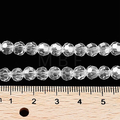 Electroplate Transparent Glass Beads Strands LS-EGLA-A035-T6mm-A19-1