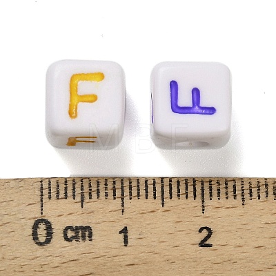 Opaque Acrylic Beads OACR-I022-01F-1