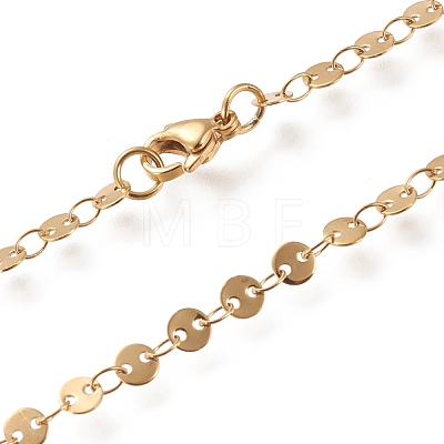 304 Stainless Steel Link Chain Necklaces STAS-I156-27A-G-1