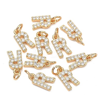 SHEGRACE Brass Micro Pave Clear Cubic Zirconia Pendants XGRQ29546-394G-R-1