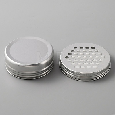 Aluminium Shallow Round Candle Tins AJEW-WH0312-58C-1