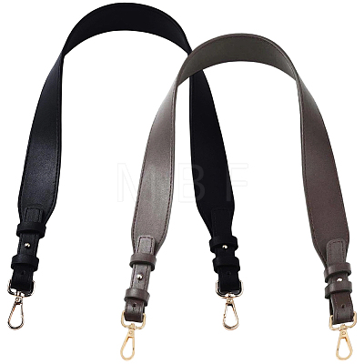 2Pcs 2 Colors PU Leather Bag Handles DIY-CL0002-68-1