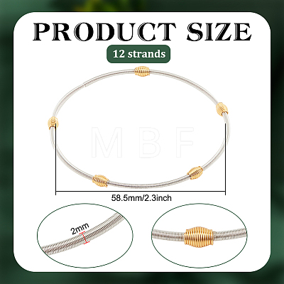 12Pcs Spring Bracelets Set BJEW-BC0001-13P-1