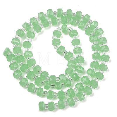 Imitation Jade Glass Beads Strands GLAA-P076-01B-02-1