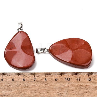 Natural Red Jasper Pendants GG-K002-05I-1