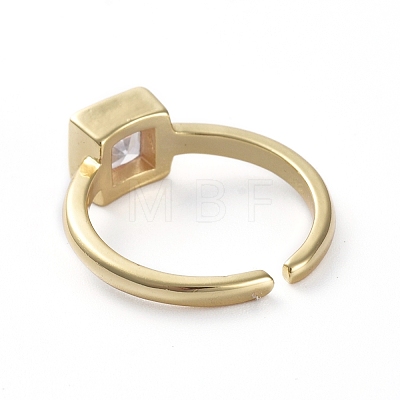 Adjustable Brass Cuff Finger Rings RJEW-G096-28G-1