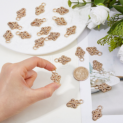 20Pcs Knot Zinc Alloy Adjustable Jean Button Pins FIND-FH0017-91G-1