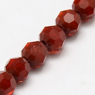 Faceted(32 Facets) Glass Beads Strands EGLA-J042-8mm-24-1