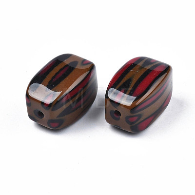 Two Tone Acrylic Beads OACR-S038-025-1