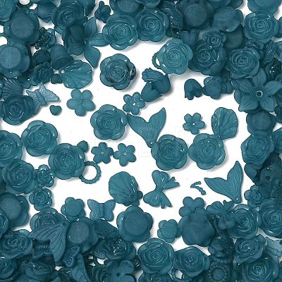 Frosted Transparent Acrylic Beads OACR-U006-03D-1