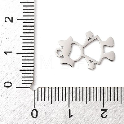 201 Stainless Steel Pendants STAS-Q341-09P-1