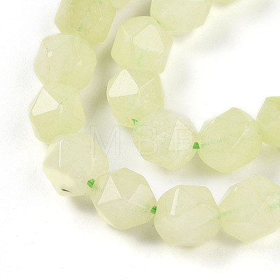 Dyed Natural White Jade Beads Strands G-T139-8mm-46K-1