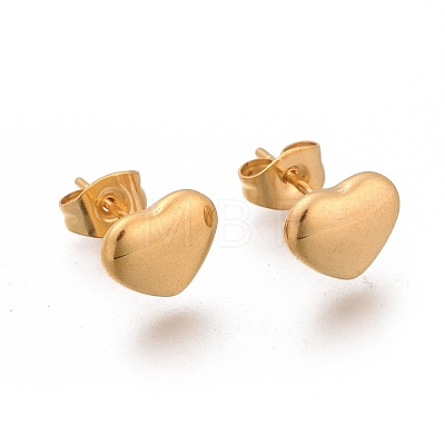 Heart Locket Pendant 304 Stainless Steel Jewelry Sets SJEW-M097-05G-1