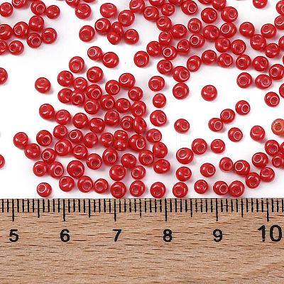 8/0 Baking Paint Glass Seed Beads SEED-M012-02A-42-1