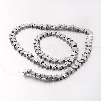 Electroplate Non-magnetic Synthetic Hematite Bead Strands G-F300-24B-F01-1