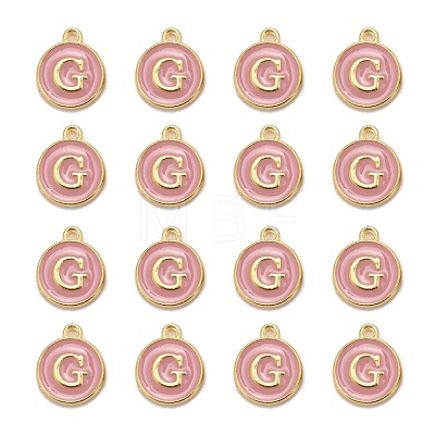 Golden Plated Alloy Enamel Charms ENAM-S118-07G-1