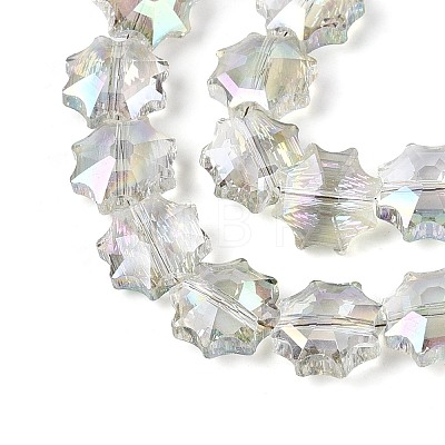 Electroplate Transparent Glass Beads EGLA-H112-04HP-02-1