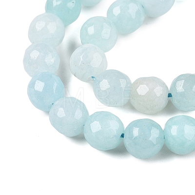 Natural White Jade Bead Strands G-R346-6mm-17-1