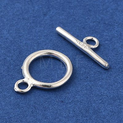 925 Sterling Silver Ring Toggle Clasps STER-A008-16-1