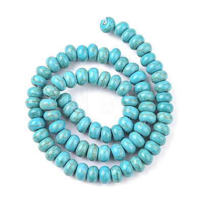 Synthetic Turquoise Beads Strands TURQ-G109-8x5mm-06-1