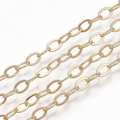 Brass Cable Chain Necklace Making X-MAK-T006-05KC-1