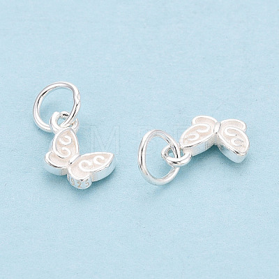 925 Sterling Silver Butterfly Charms STER-T009-04S-1