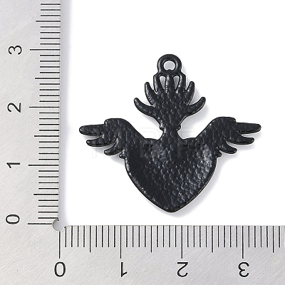 Rack Plating Alloy Enamel Pendants PALLOY-F018-32EB-01-1