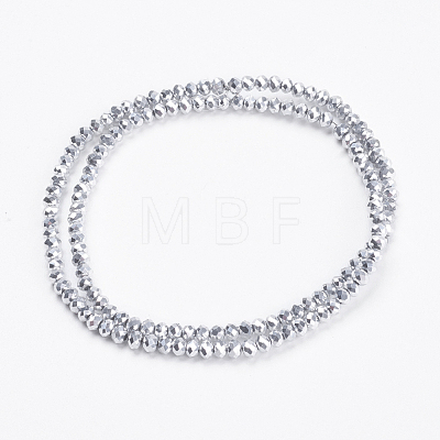 Electroplate Glass Beads Strands GLAA-F076-FP05-1