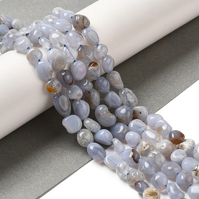 Natural Blue Lace Agate Beads Strands G-L608-A02-01B-1