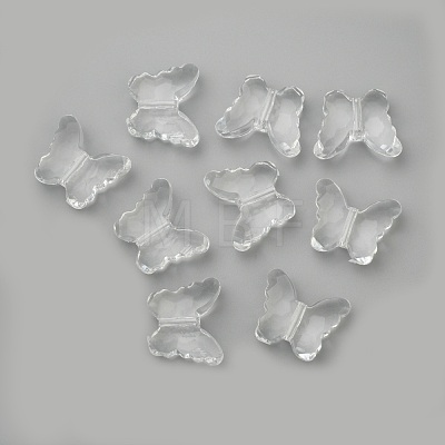 Transparent Acrylic Beads PL404Y-6-1