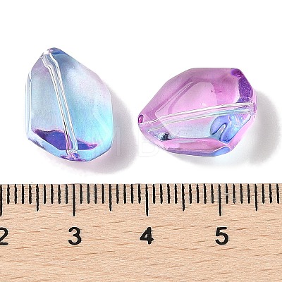 Transparent Spray Paint Glass Beads GLAA-Z011-05E-1