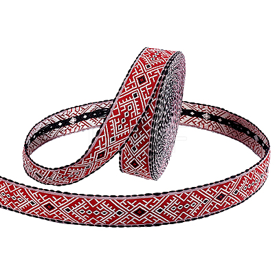 10 Yards Vintage Jacquard Nylon Ribbon OCOR-PH0036-87-1