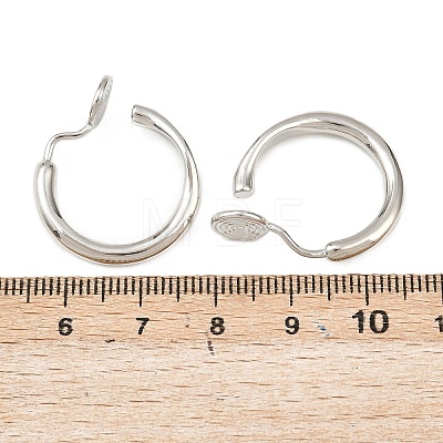 Brass Clip-on Earring Findings KK-F921-08B-P-1