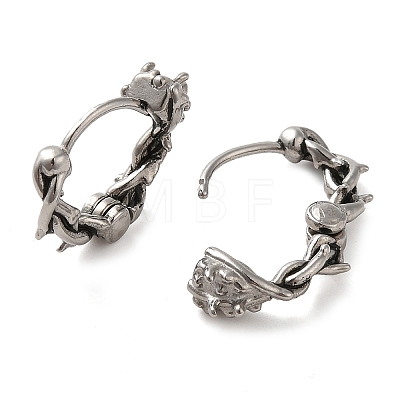 316 Surgical Stainless Steel Hoop Earrings EJEW-Q795-15AS-1