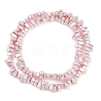 Baking Paint Electroplated Synthetic Non-magnetic Hematite Beads Strands X-G-H072-D01-01B-1