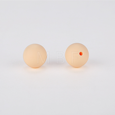 Round Silicone Focal Beads SI-JX0046A-20-1