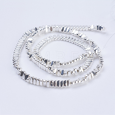 Electroplate Non-magnetic Synthetic Hematite Beads Strands G-J382-2x4x2mm-B04-1